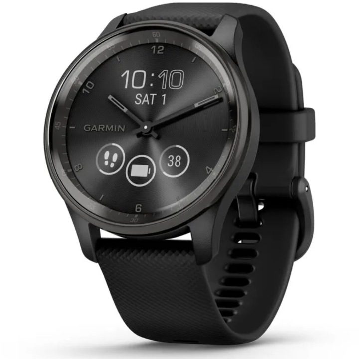 Smartwatch Garmin vivomove Trend, WW, Silicone, Black