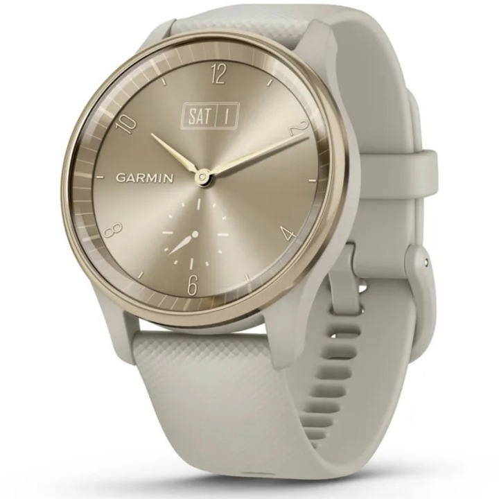 Часовник Smartwatch Garmin vivomove Trend, WW, Silicone, French Gray