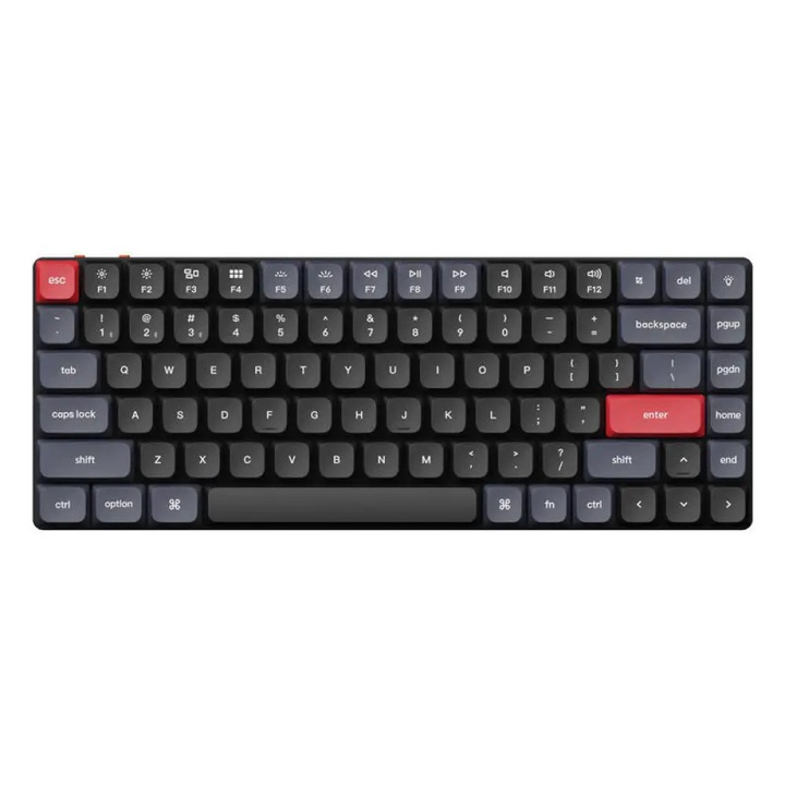 Tastatura mecanica Gaming Keychron K3 Pro QMK/VIA, LED alb, Brown Gateron K3P-A3