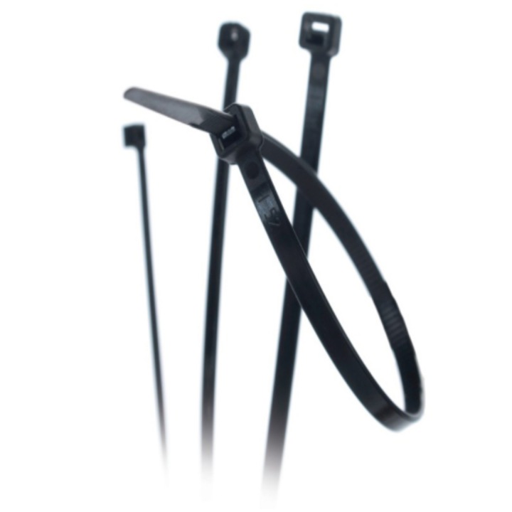 Органайзер за кабели, Trytyt, полиамид/поликарбонат, 370x4,8 мм, 100 бр., черен