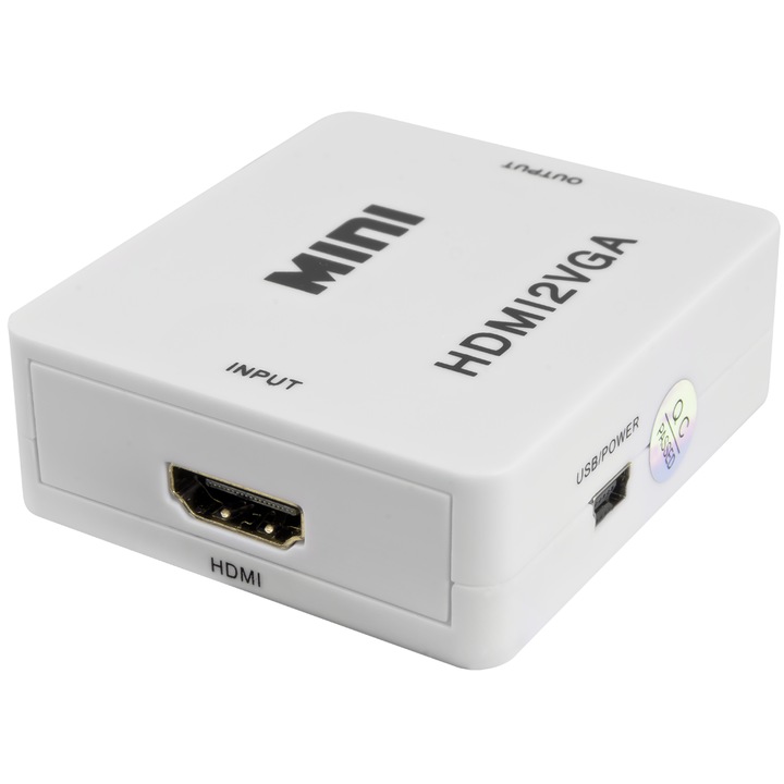 Jelátalakító, Pulsar, HDMI-VGA, Fehér