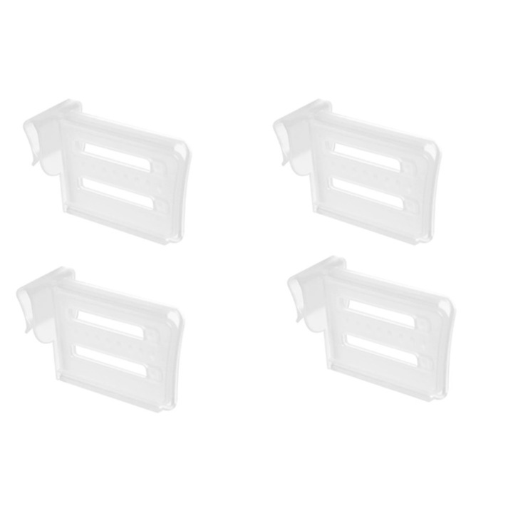 Set 4 separatoare pentru frigidere, Zola®, reglabile, 8-12x5x3 cm, albe