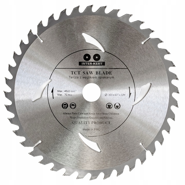 Disc pentru taiat lemn Inter-Kert, 40 dinti, 300x32 mm