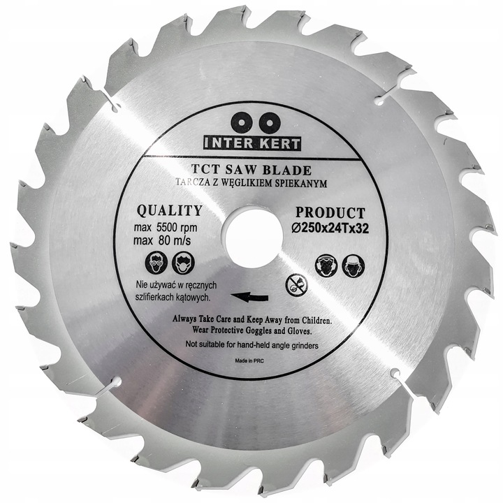 Disc pentru taiat lemn Inter-Kert, 24 dinti, 250x32 mm