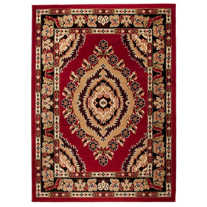 Килим за хол, Tapiso, Полипропилен, 200x300 см, Червен