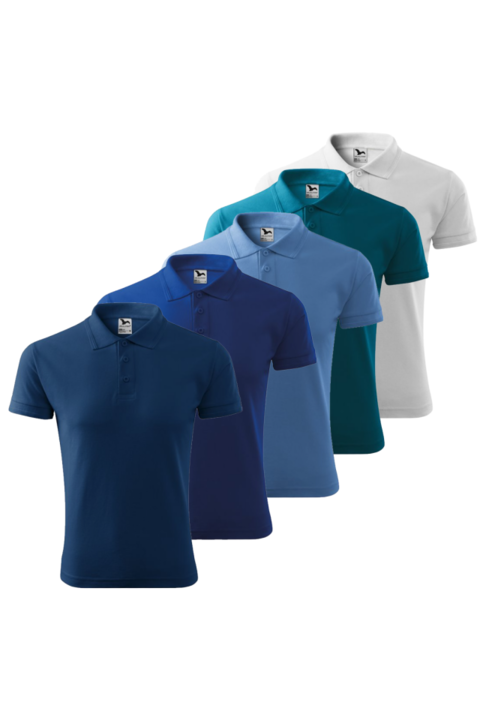 5 db-os férfi póló szett, többszínű, 203 PIQUE POLO-5, Többszínű