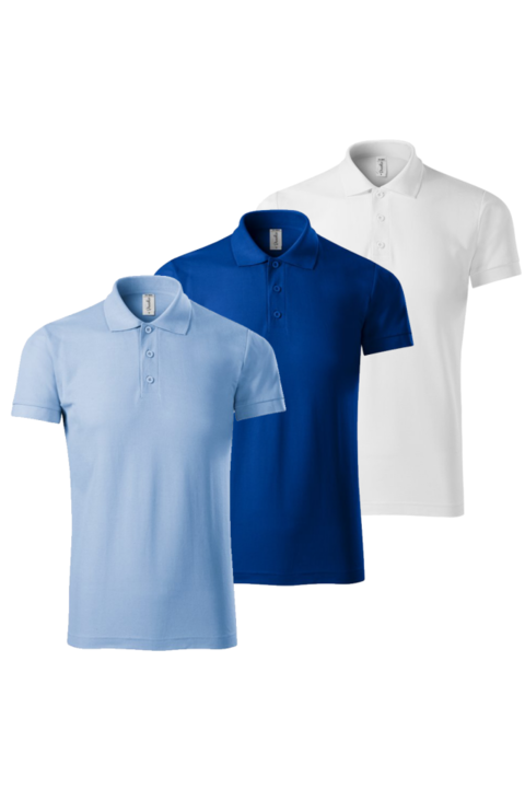 Set 3 tricouri polo pentru barbati, Multicolor, P21 JOY-3, Multicolor