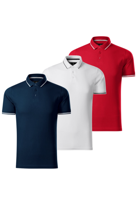 Set 3 tricouri polo pentru barbati, Multicolor, 251 PERFECTION PLAIN-3, Multicolor
