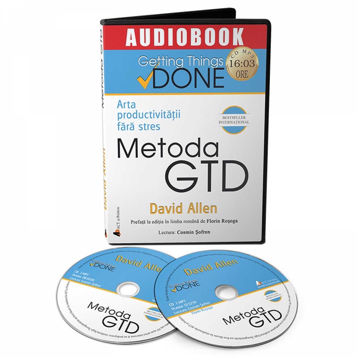 Arta productivitatii fara stres. Metoda GTD (Audiobook) - David Allen