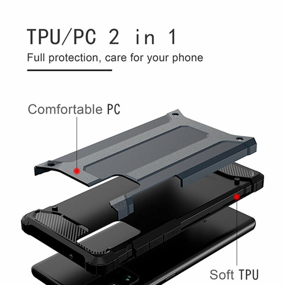 Husa de protectie compatibila cu Samsung Galaxy S23 Ultra, Army Shield, Hybrid Armor, Negru