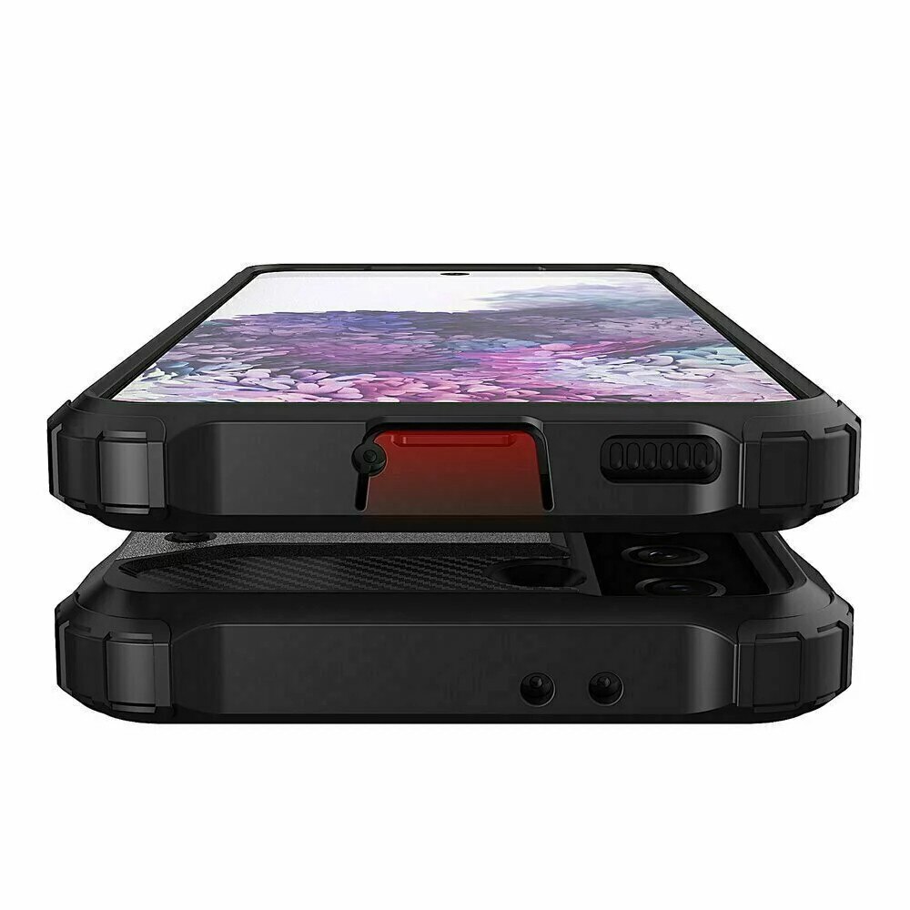 Husa de protectie compatibila cu Samsung Galaxy S23 Ultra, Army Shield, Hybrid Armor, Negru