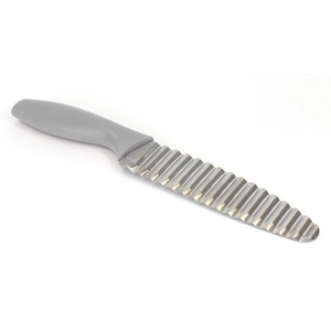 Cutit pentru felii ondulate, cartofi si legume, 28,5 cm, Quttin, inox, poliamida