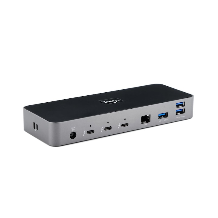 Докинг станция OWC Thunderbolt Dock, 4 x USB-A, SD, RJ45 жак, Черен/Сив