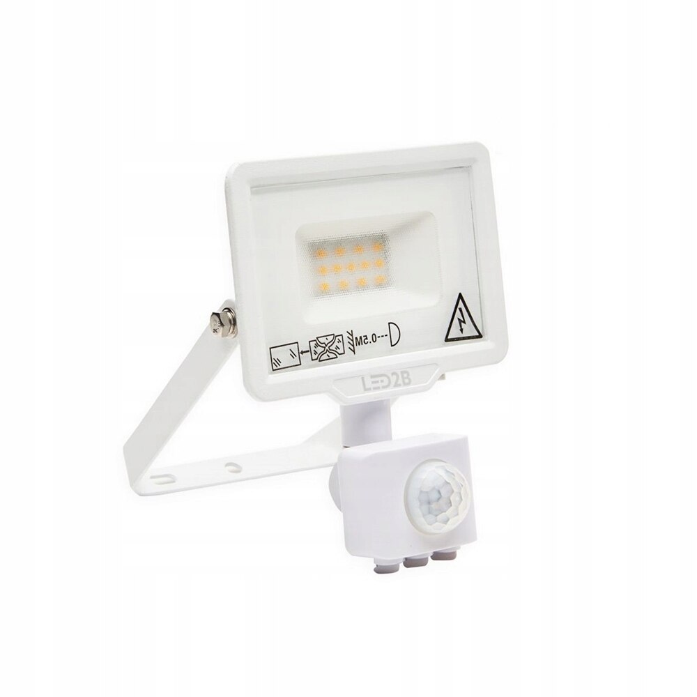 Proiector LED Kobi, 10 W, Senzor de miscare, Alb - eMAG.ro