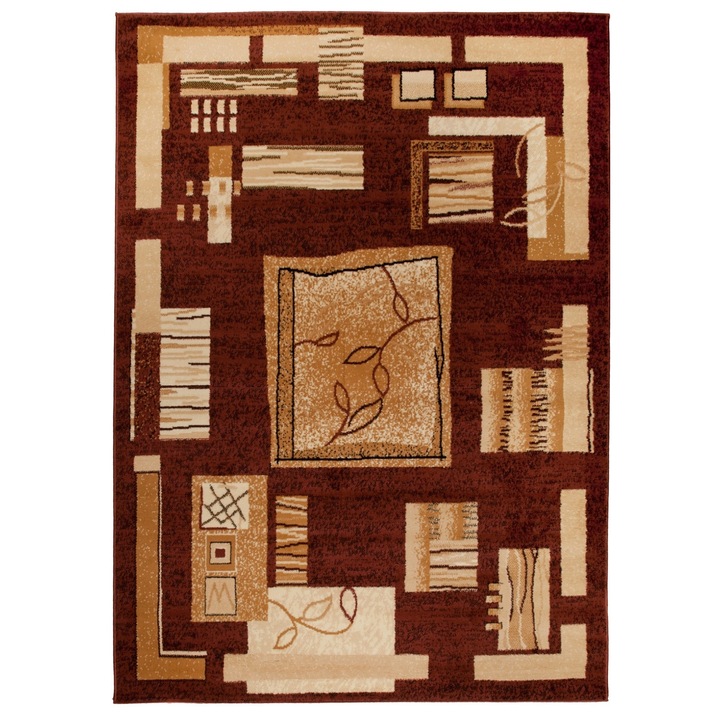 Килим за хол, Tapiso, Полипропилен, 200x300 см, Кафяв