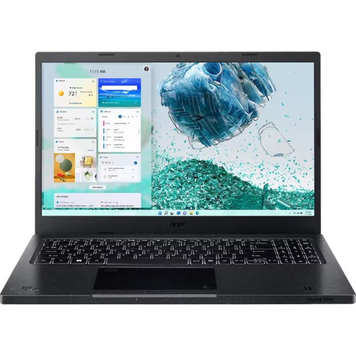 Laptop ACER Aspire Vero AV15-52-569L, Intel Core i5-1235U pana la 4.4GHz, 15.6" Full HD, 8GB, SSD 512GB, Intel Iris Xe, Windows 11 Home, Negru