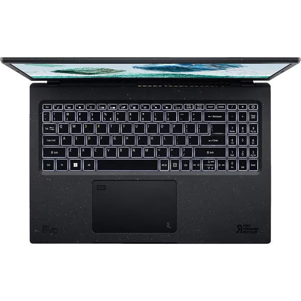 Laptop ACER Aspire Vero AV15-52-569L, Intel Core i5-1235U pana la 4.4GHz, 15.6" Full HD, 8GB, SSD 512GB, Intel Iris Xe, Windows 11 Home, Negru