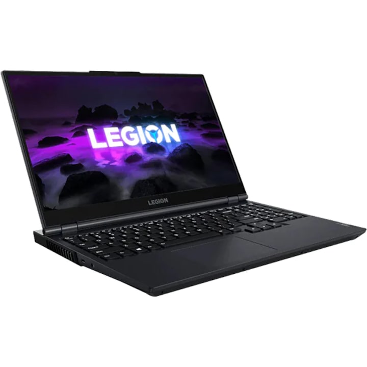 Laptop Gaming LENOVO Legion 5 15ACH6H, AMD Ryzen 5 5600H pana la 4.2GHz, 15.6" Full HD, 16GB, SSD 512GB, NVIDIA GeForce RTX 3060 6GB, Free Dos, Albastru-Negru