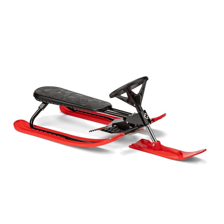 Sanie pentru copii, Hamax, Otel/Polietilena, Rosu/Negru