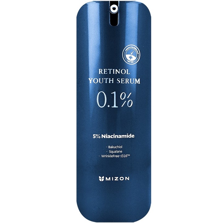 Корейски серум против бръчки с ретинол, бакухиол и пептиди, Mizon YOUTH Serum 28g