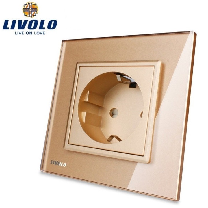 Контакт LIVOLO С кристален панел Шампанско
