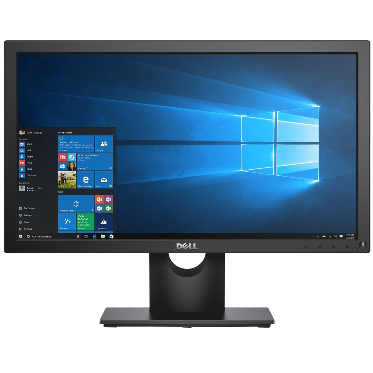 Monitor LED Dell 19.5 , HD+, VGA, Negru, E2016HV