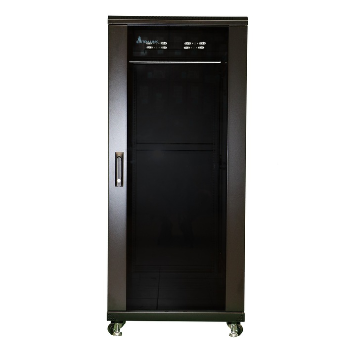 Rack De Podea Extralink 37U 800x800, Negru