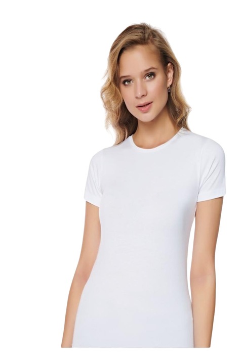 Bluza pentru femei, Naomi, bumbac, alb, Alb