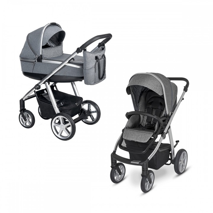 Espiro Next UP Melange 2.1 Gel kettő az egyben multifunkciós babakocsi, Graphite Street