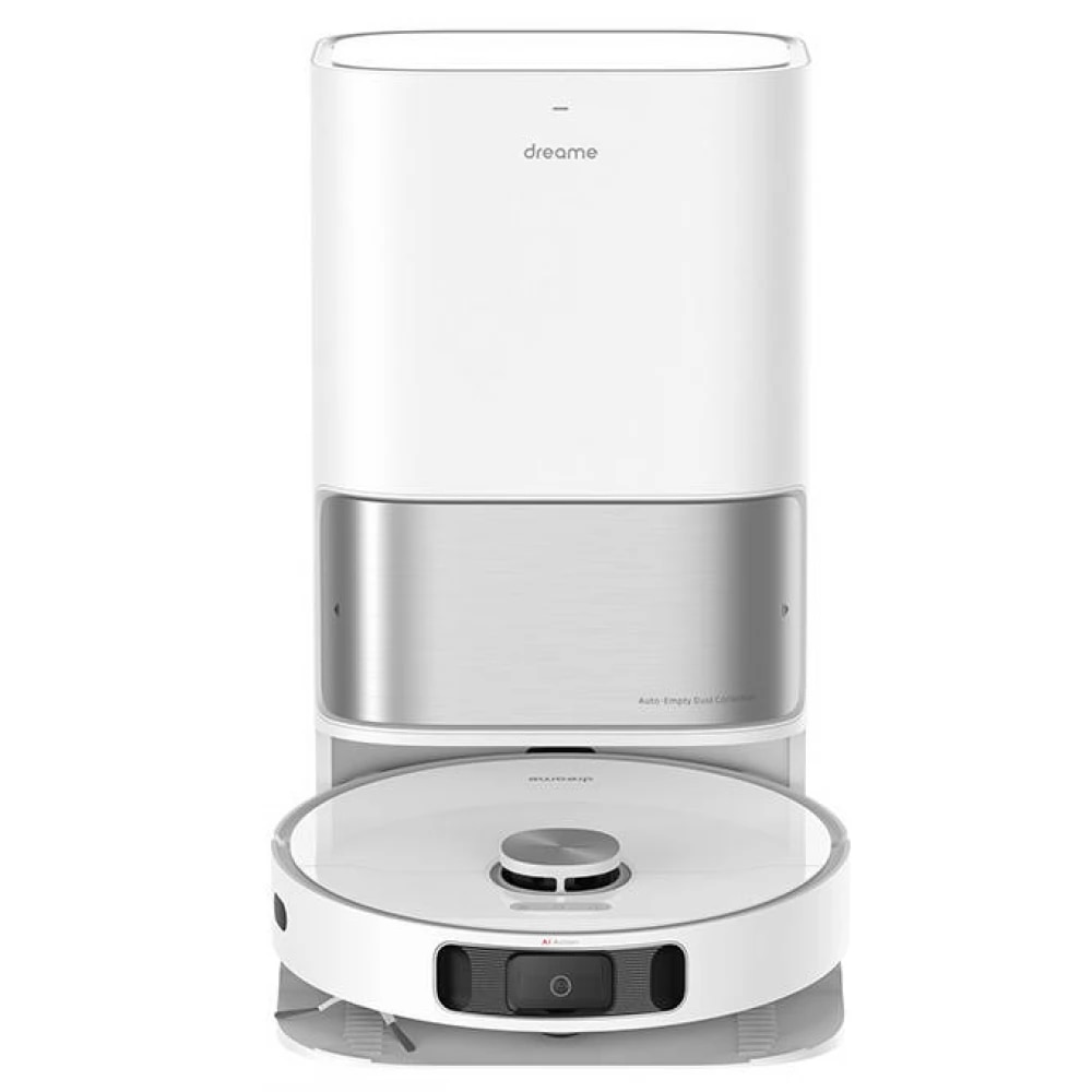 Robot de Aspirare Dreame L10 Ultra, aspirator si mop, 5200 mAh, 75W, recipient praf 250 ml, recipient apa 80 ml, autonomie 160 min, +Statie de colectare inteligenta 2.5L, alb