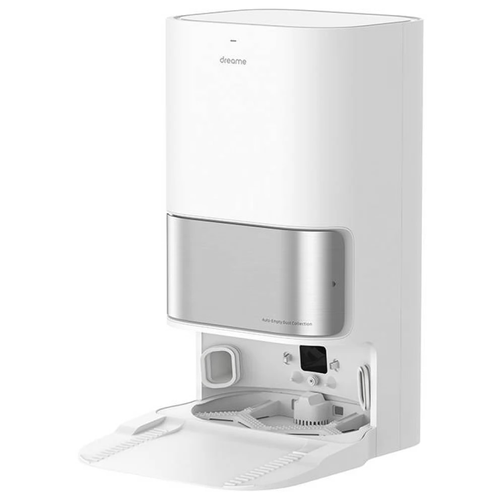 Robot de Aspirare Dreame L10 Ultra, aspirator si mop, 5200 mAh, 75W, recipient praf 250 ml, recipient apa 80 ml, autonomie 160 min, +Statie de colectare inteligenta 2.5L, alb