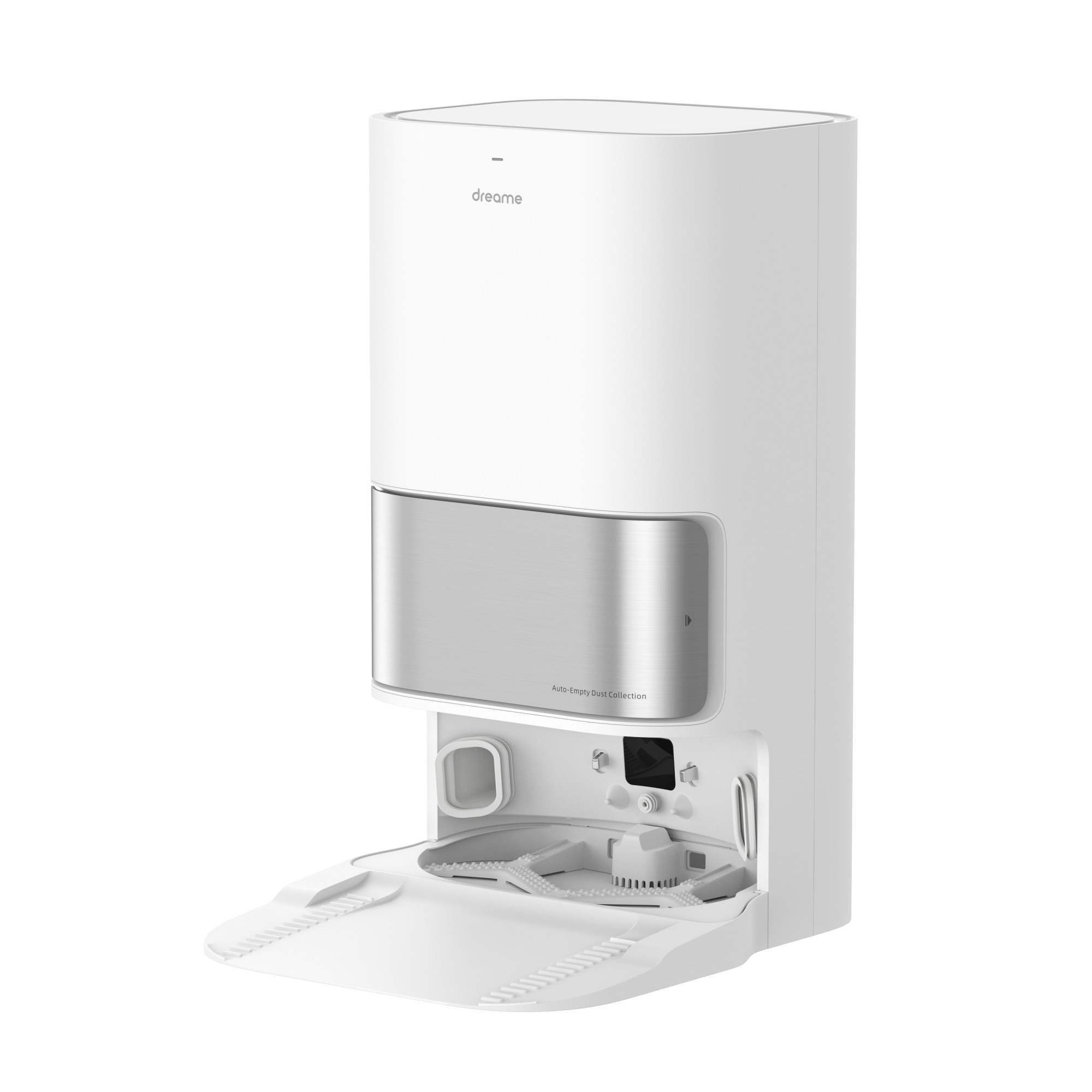 Robot de aspirare cu mop Dreame L10s Ultra RLS6LADC, mop rotativ, statie automata de golire 3l, 5300Pa, rezervor apa 0.08l, rezervor praf 0.35l, baterie 5200mAh, autonomie pana la 160 minute, alb