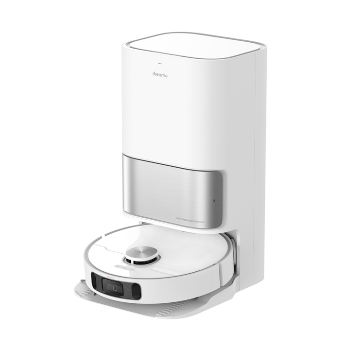 Робот прахосмукачка Dreame L10s Ultra Vacuum Cleaner, Моп, Мощност 42W, 5200 mAh, Контейнер за прах 350 мл, Контейнер за вода 80 мл, Автономност 160 мин., + Смарт станция за автоматично изпразване, Бял