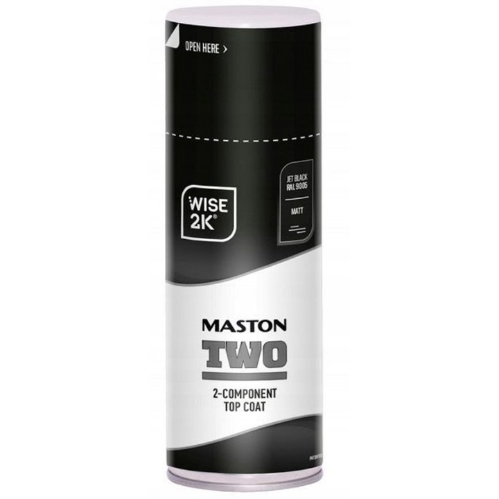 Lac, Maston, 400ml, Negru mat 9005