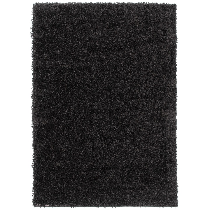 Covor, Tapiso, Essence, 300 x 400 cm, Stil Minimalist Modern, Gramada Luxoasa, Moale, Compatibil Incalzire In Pardoseala, Fir Lung 40 mm, Dreptunghi, Polipropilena, Gri Inchis