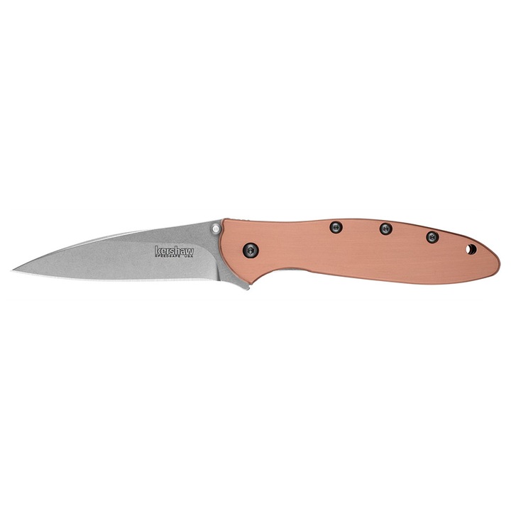Cutit pliabil Leek 1660CU, Kershaw, Inox, 7.6 cm, Bej