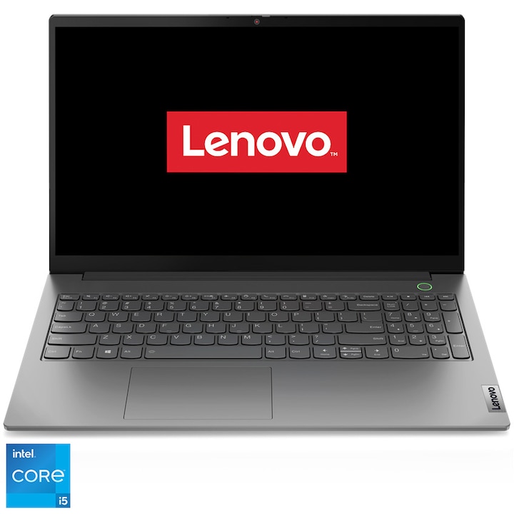 Lenovo ThinkBook 15 G4 IAP laptop, Intel® Core™ i5-1235U processzorral 4,40 GHz-ig, 15,6" Full HD, IPS, 16 GB, 512 GB SSD, Intel® Iris™ Xe Graphics, operációs rendszer nélkül, szürke