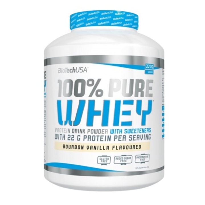 BioTech 100% Pure Whey Tejsavófehérje + aminosavak 2270g Banán
