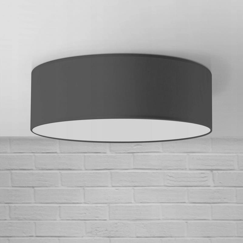 Плафон, Lampex, PVC/текстил, 50 см, черен - eMAG.bg