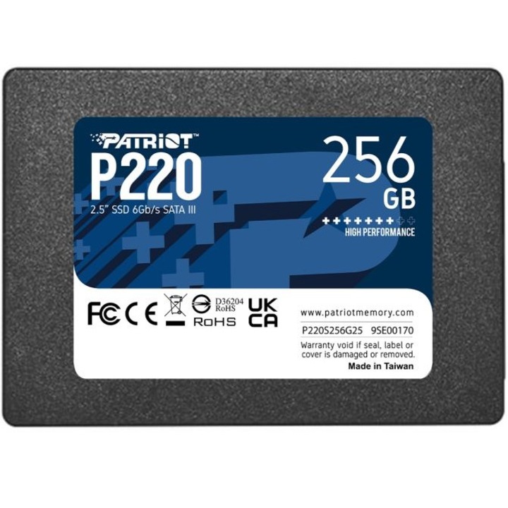 Твърд диск Patriot P220 256GB SATA3 2.5 - P220S256G25