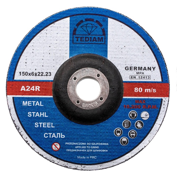 Disc de taiat metal Tediam, 150x6 mm