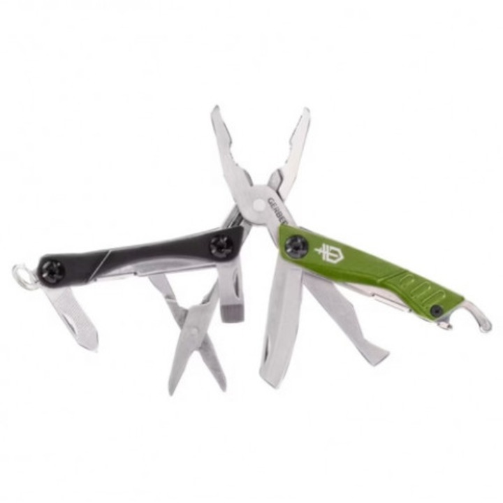 Сгъваем многофункционален нож Dime, Gerber, Inox, Black/Green