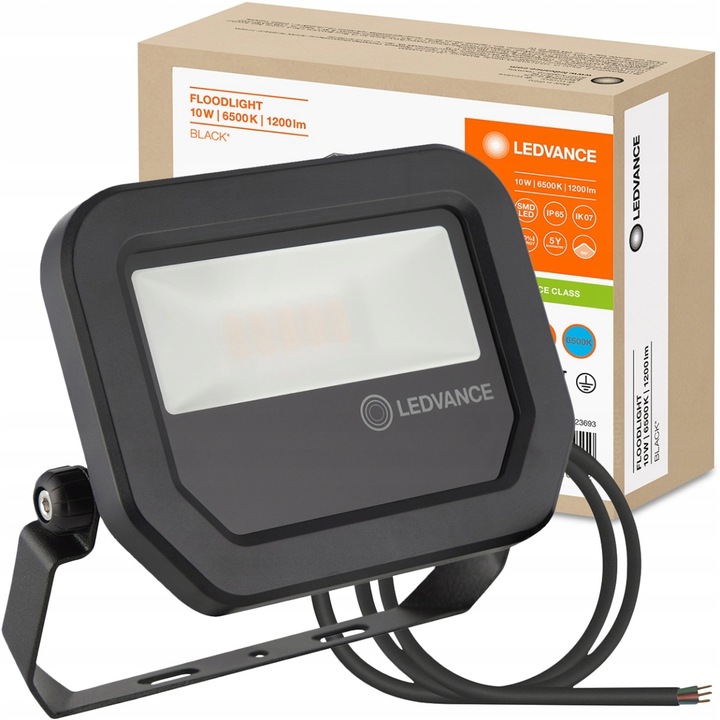 LED reflektor, LEDVANCE, 10W, 6500K, Fekete