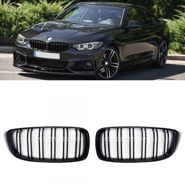 Set 2 Grile Nari Duble M BMW Seria 4 F32 F33 F36 M4, M-Design, Negru ...