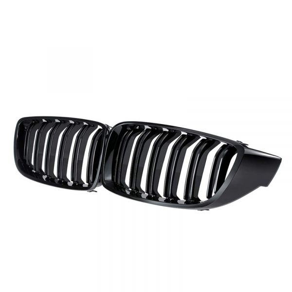 Set 2 Grile Nari Duble M BMW Seria 4 F32 F33 F36 M4, M-Design, Negru ...