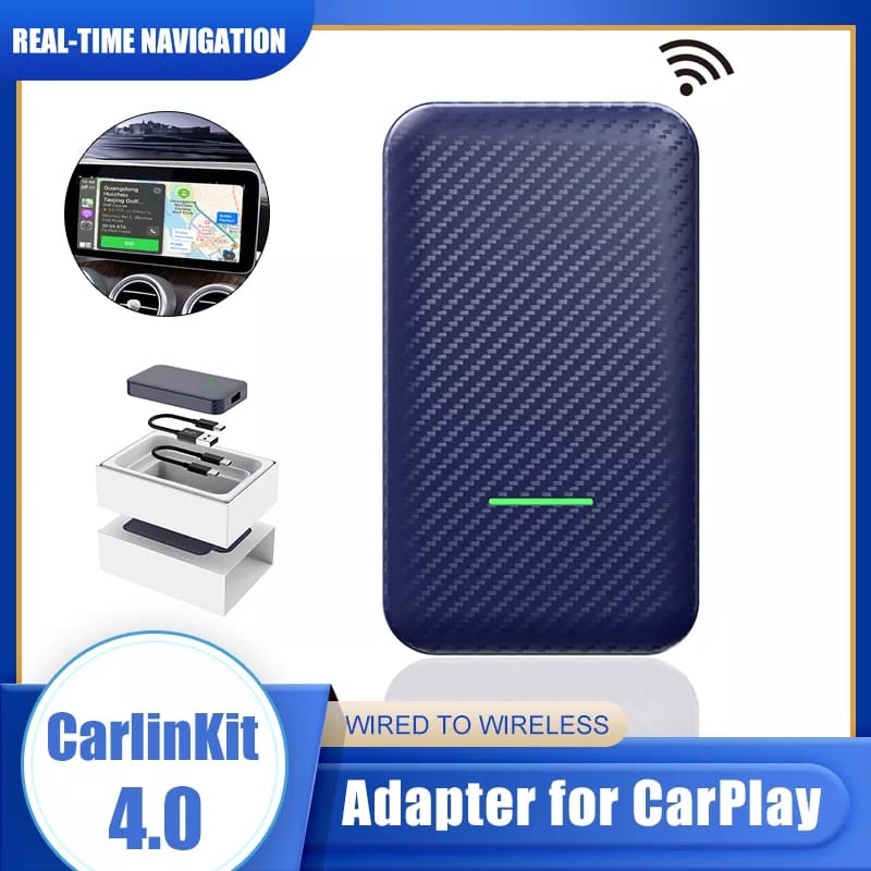 Adaptor wireless, compatibil cu Apple Carplay si Android Auto, 4.0, pentru  autoturisme 