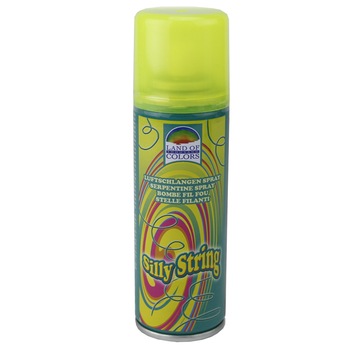 Spray confetti panglici pentru petreceri, ProCart, 68 ml, Land of Colors, Galben Spray confetti panglici pentru petreceri, ProCart, 68 ml, Land of Colors, Galben