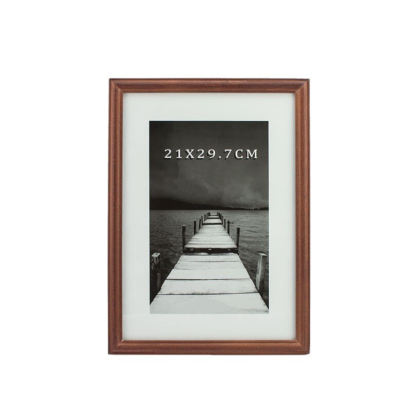 Rama foto Inez din lemn, format A4, 21x29.7 cm, maro deschis