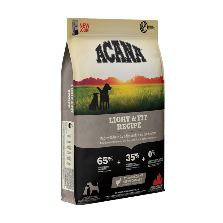 Hrana uscata pentru caini Acana Heritage, Light & Fit, 2 kg