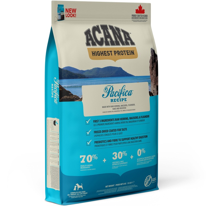 Суха храна за кучета Acana Pacifica, 11.4 кг